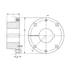 XT bushing dimensional drawing